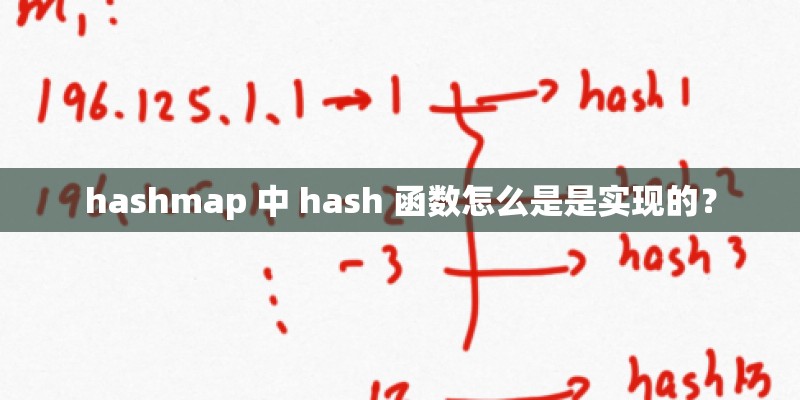 hashmap 中 hash 函数怎么是是实现的？