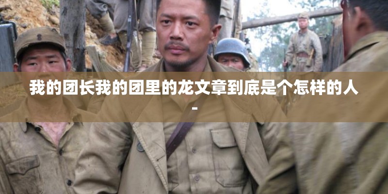 我的团长我的团里的龙文章到底是个怎样的人- 我的团长我的团里的龙文章到底是个怎样的人-