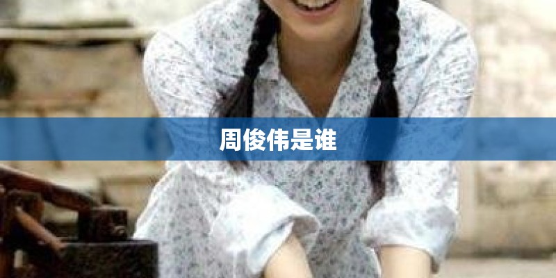 周俊伟是谁 周俊伟是谁