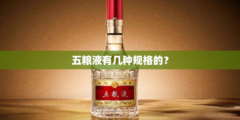 五粮液有几种规格的？