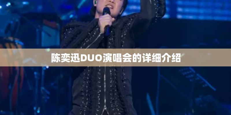 陈奕迅DUO演唱会的详细介绍